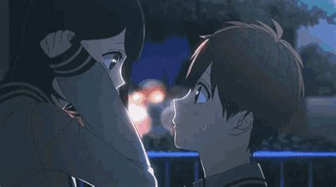 Anime Boy Lying Over Top Of Girl Anime Girl