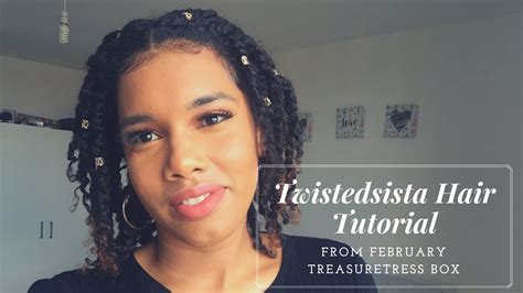 Twistedsista Hair Tutorial Ft Treasure Tress February Box • Alisa Gomez • Youtube