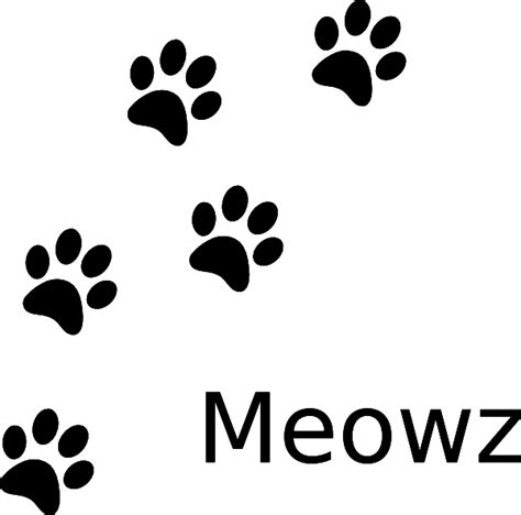 Cat Paw Prints Clip Art At Vector Clip Art