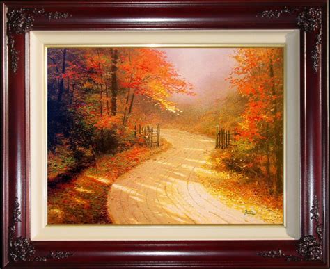 Autumn Lane By Thomas Kinkade 20x24 Artist Proof Ap Limited Edition
