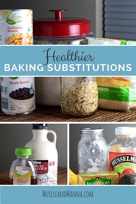 I have compiled this list using various resources on net. Healthier Recipe Substitutions for Baking | Nutrition, Healthy groceries, Healthy