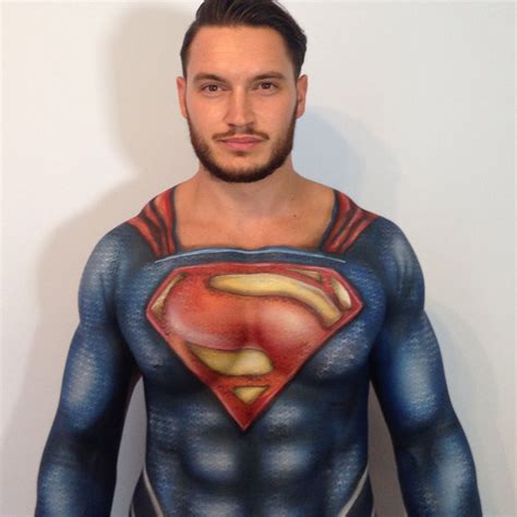 Superman Inspired Bodypainting See The Full Video By Clicking On The Link Body Painting Men