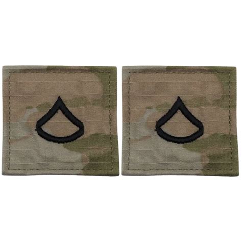 Pfc Private First Class Army Rank Ocp Patch With Hook Fastener Pair