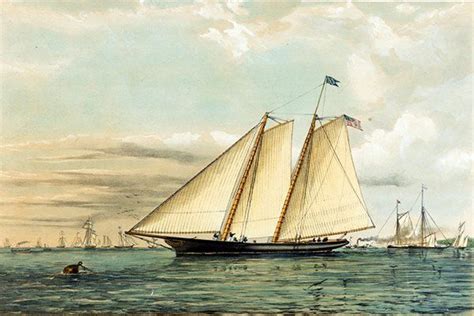 The First Ac Winner In 1851 Schooner America Classic Boats Boat Yacht