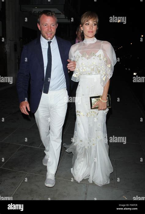 Guy Ritchie And Jacqui Ainsley Spotted Out To Dinner At Scotts Restaurant In Mayfair Featuring