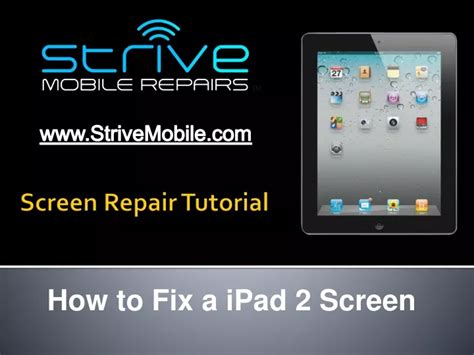 Ppt How To Repair Ipad 2 Screen Powerpoint Presentation Free
