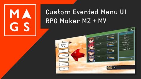 Custom Menu Ui For Rpg Maker Mv Mz Custom Evented And Javascript