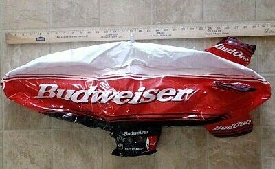 Budweiser Inflatable Bud One Airship Blimp Blow Up 30 X 10 Man Cave Or