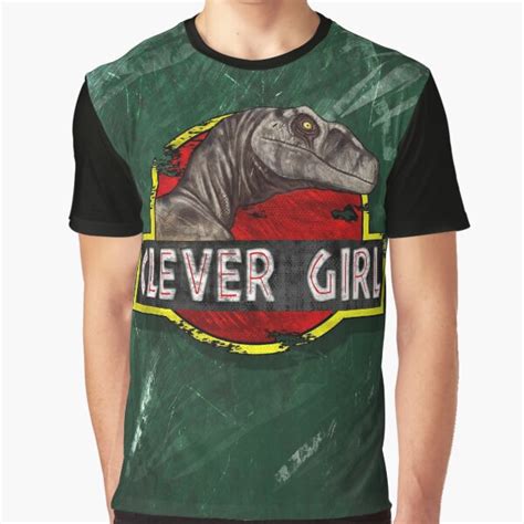 Women T Shirts Jurassic Park Velociraptor Clever Girl Graphic T Shirt