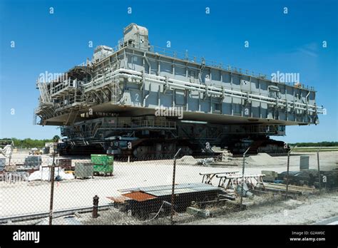 A Nasa Crawler Transporter Used To Transport The Space Shuttle From