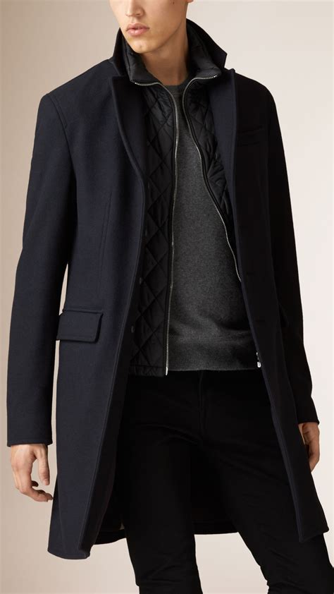 Wool Cashmere Melton Coat With Warmer メンズファッション メンズ スタイル メンズスタイル 冬