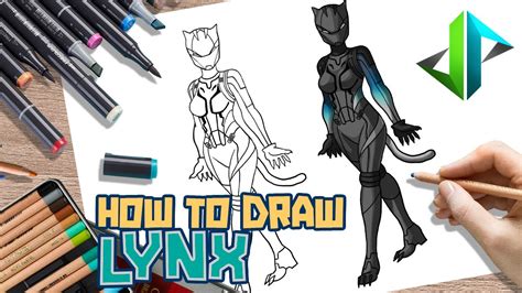Drawpedia How To Draw Lynx Max Skin From Fortnite Step By Step