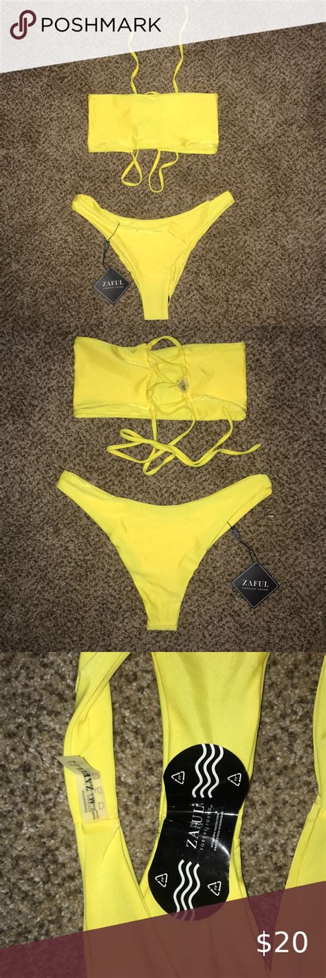 🌻💛 Yellow Bikini Yellow Bikini Bikinis Zaful Bikinis