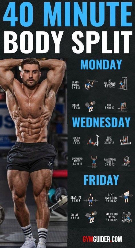 Push Pull Legs Split Day Weight Training Workout Schedule And Plan Gymguider Com In