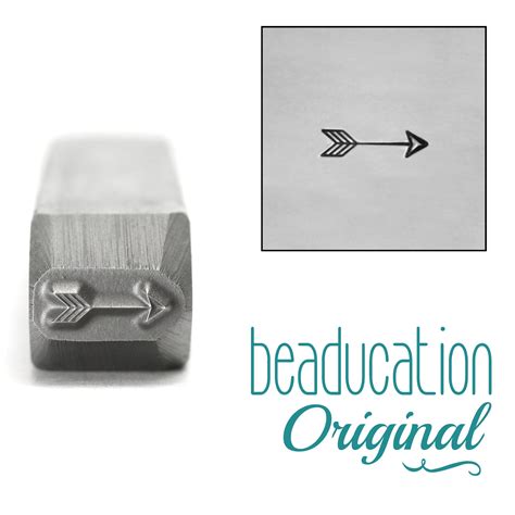 Small Classic Arrow Metal Design Stamp 65mm Beaducation Original