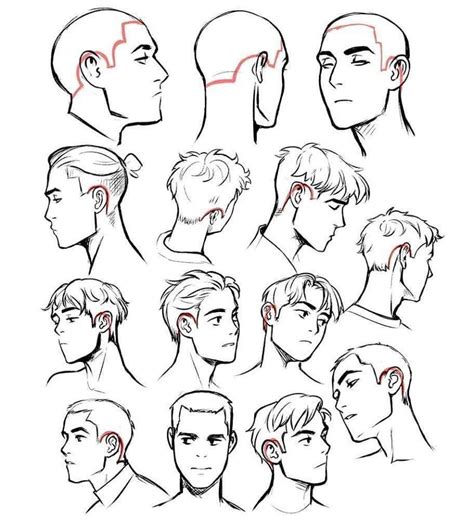 Anime Male Face Drawing