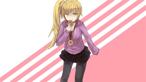 Fond D Cran Illustration Blond Cheveux Longs S Rie Monogatari Anime Filles Anime Oshino