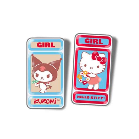 Girl X Hello Kitty Pin Set Boarders