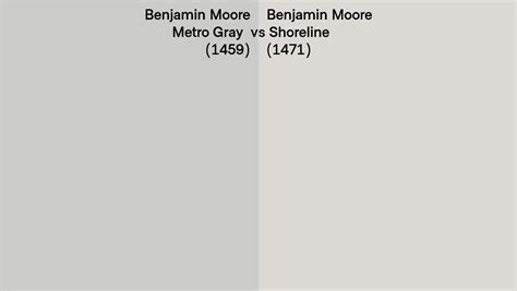 Benjamin Moore Metro Gray Vs Shoreline Side By Side Comparison