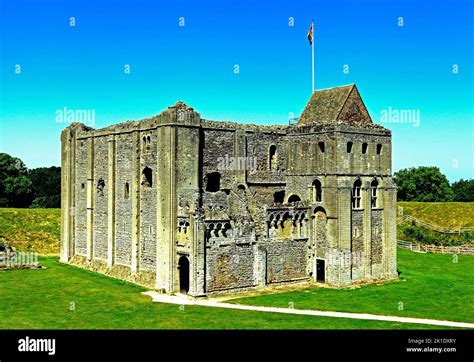 Castle Rising Castle 12th Century Norman Keep Norfolk England Stock