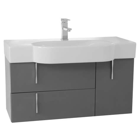 Maybe you would like to learn more about one of these? Bathroom Vanity, Iotti EN09, 35 Inch Glossy Grey Wall ...