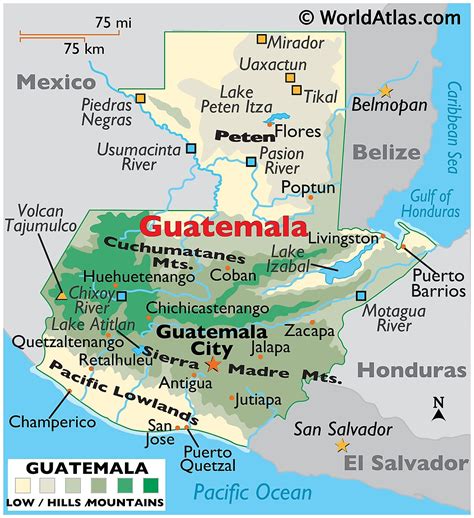 Guatemala Maps And Facts World Atlas A To Z Embassy