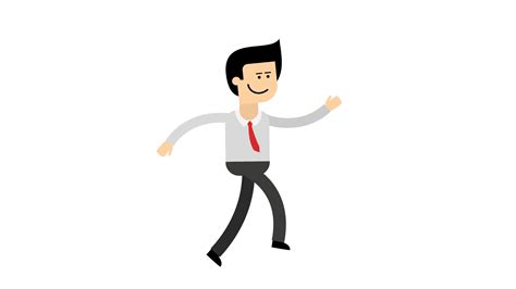 Vector Of A Cartoon Blindfolded Businessman Walking