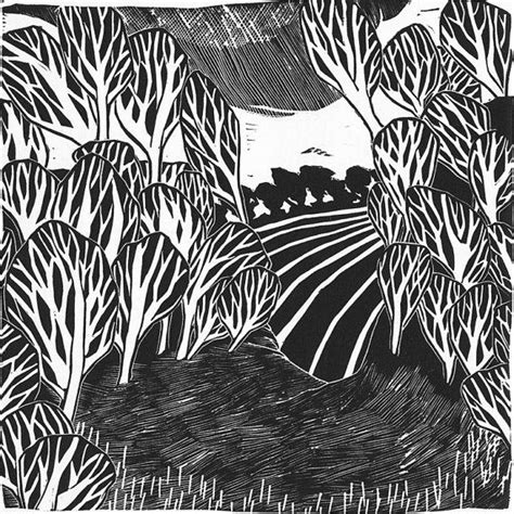 Abstract Landscape Linocut Print 9 By Jessfreeman On Etsy £3000