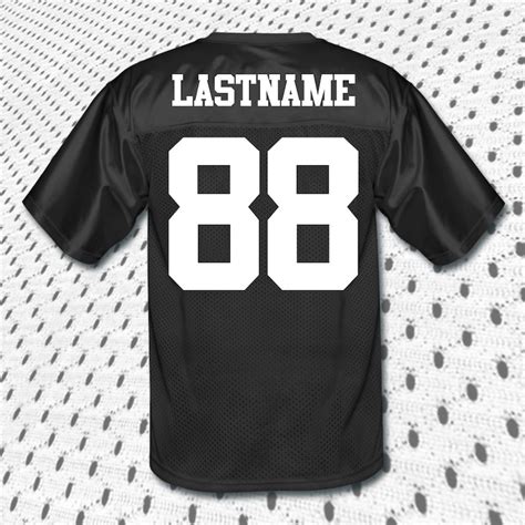 Custom Football Team Name And Number Jersey With Custom Back Etsy