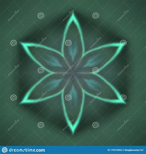 Seamless Pattern With A Kaleidoscope Mandala Stock Illustration