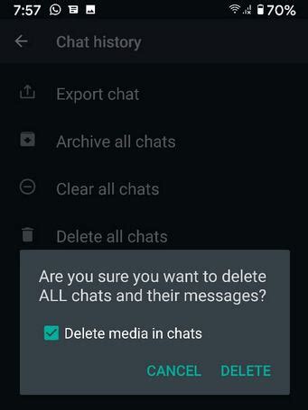 Jun 12, 2021 · to do it: How to Delete WhatsApp Chat History on Android ...