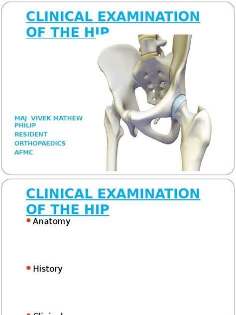 Clinical Hip Examination Pdf Hip Pelvis