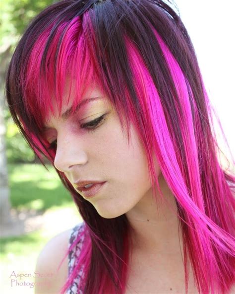 Pink And Black Hair Color Crazy Pretty Hair Color Crazy Hair Pink