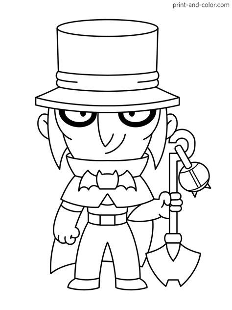 A large collection that is updated frequently. Brawl Stars coloring pages | Print and Color.com