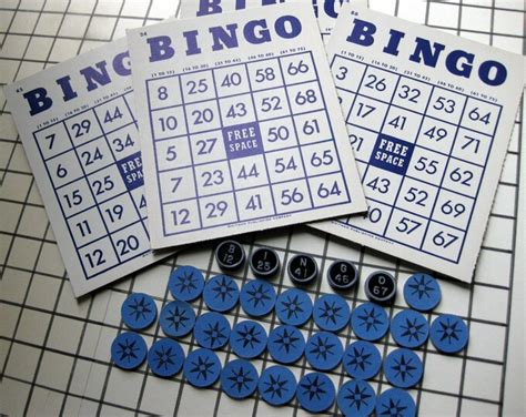 Vintage Whitman Publishing 1959 Bingo Cards Markers And Numbers Etsy