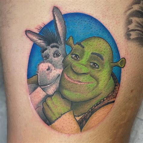 Tattoo Uploaded By Shauna Gregory Shrek And Donkey Tattoodo
