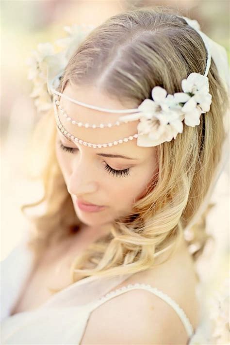 Bridal Headband Floral Wedding Headband Bohemian Head Piece Wedding