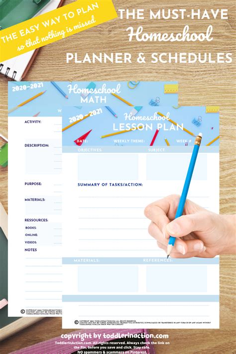 The Ultimate Homeschool Preschool Planner Schedule And Worksheets