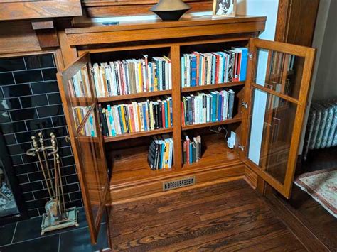 Red Oak Craftsman Style Bookcases Edgewater Woodwork