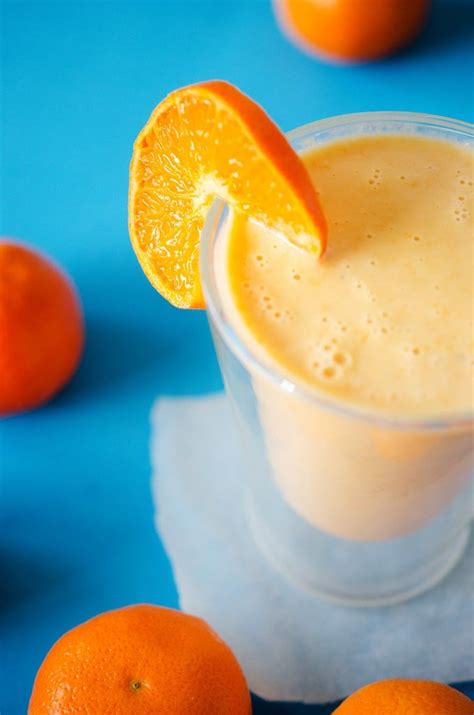 Healthy Orange Dreamsicle Smoothie 5 Ingredients 5 Minutes