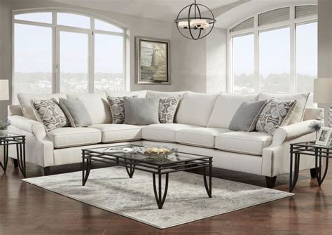 Bay Ridge Sectional Sofa Off White Home Furniture
