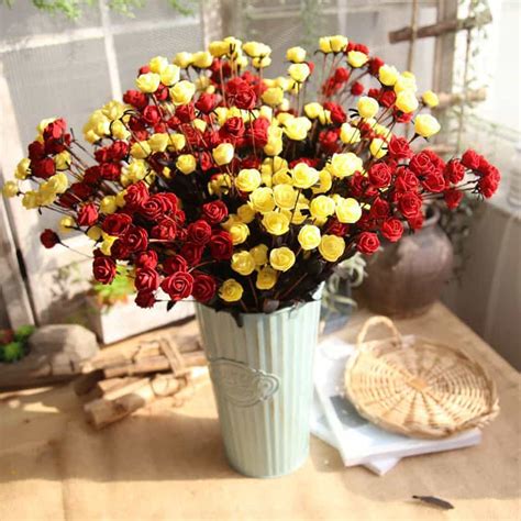 Wondering where you can buy artificial pansies? Artificial Outdoor Flowers Small Roses 15 Pcs - Artificial ...