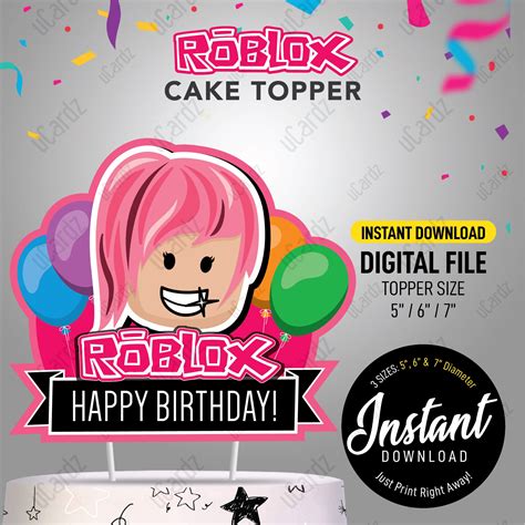 Printable Roblox Cake Topper Roblox Centerpiece Roblox Etsy My XXX