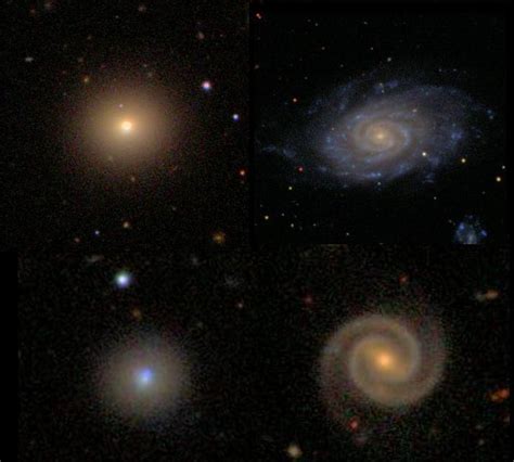 Galaxy shapes there are many galaxies in the universe other than our milky way and their shapes can be classified as spiral, elliptical and irregular. Ĝ Paper III Part VI: Five Anomalous Red Spirals—Signs of Galactoengineering? | AstroWright