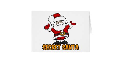 Secret Santa Card Zazzle