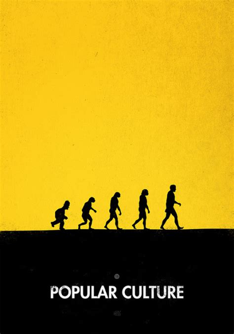 Evolution Popular Culture Evolution Illustration Evolution Poster