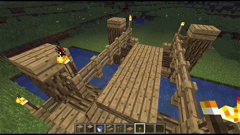 Minecraft Mini Bridge Amazing Fast And Easy Youtube