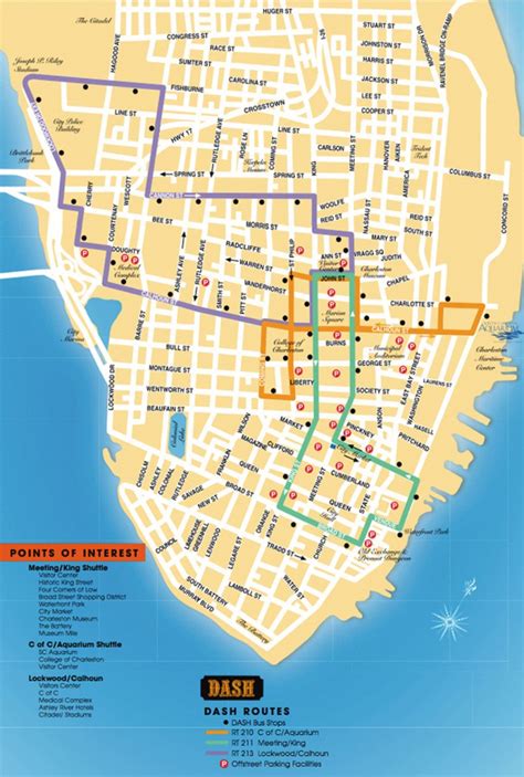 Charleston Sc Maps Traveler Mag Within Printable Map Of Charleston Sc