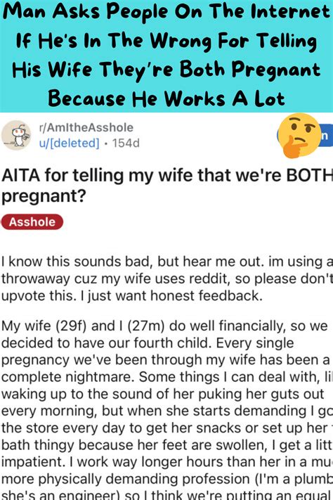 Man Asks People On The Internet If Hes In The Wrong For Telling His