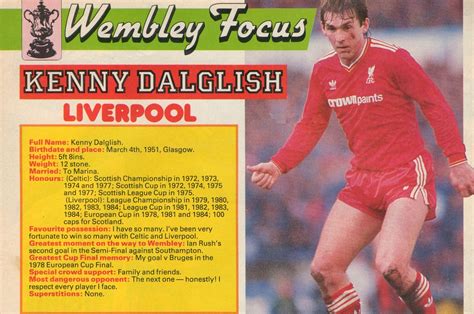 Liverpool Career Stats For Kenny Dalglish Lfchistory Stats Galore